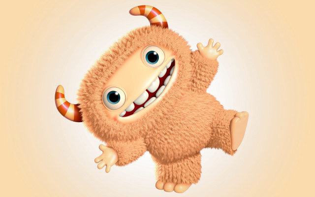 Cartoon monkey striped tail big free wallpaper - medium preview image