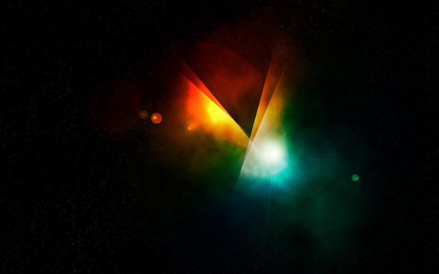 Colorful light shining stars astronaut free wallpaper - medium preview image