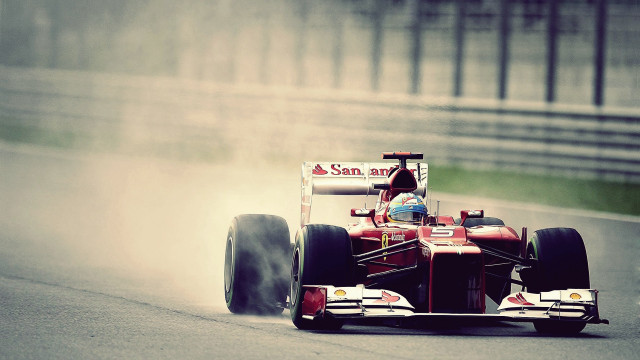 Red race car smoke sparks free wallpaper - medium preview image