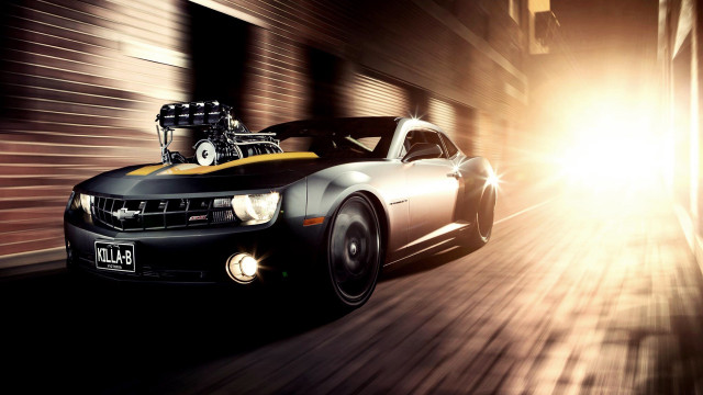 Car engine driving street photorealism free wallpaper - medium preview image