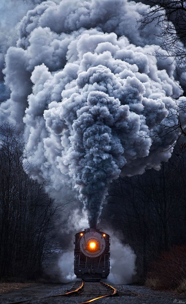 Train smoking bright light traveling free wallpaper - medium preview image