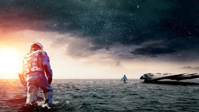 Space astronaut water boat ocean free wallpaper - medium preview image