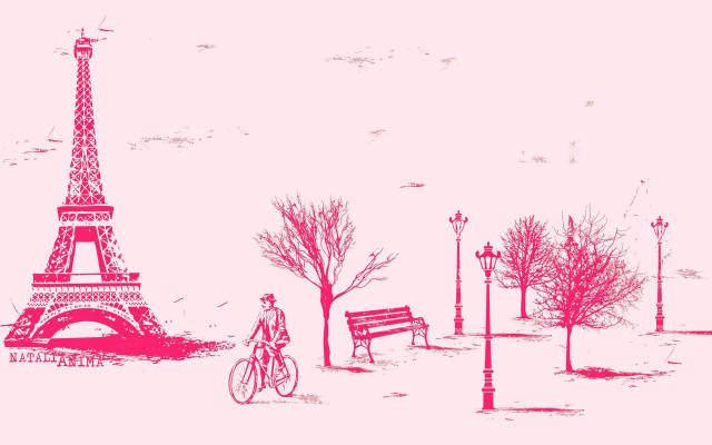 Person riding bike bench tower free wallpaper - medium preview image