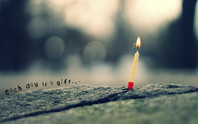 Candle quote rock woods bokeh free wallpaper - medium preview image