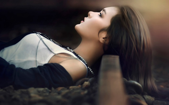 Chen lin female fashion art free wallpaper - medium preview image