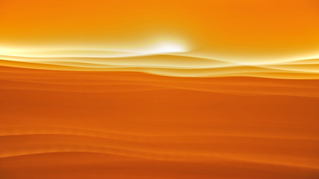 Sunset bright orange sky abstract free wallpaper - medium preview image