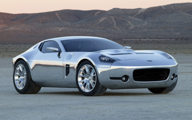 Silver sports car desert mountains #2 free wallpaper - medium preview image