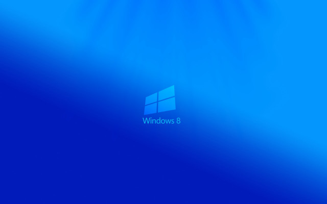 Blue background window8 logo sunburst free wallpaper - medium preview image
