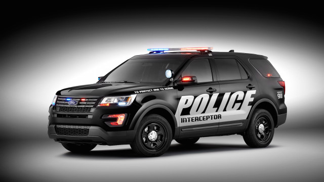Police suv studio photo black free wallpaper - medium preview image