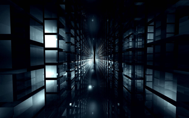 Dark room long hallway moonlight free wallpaper - medium preview image