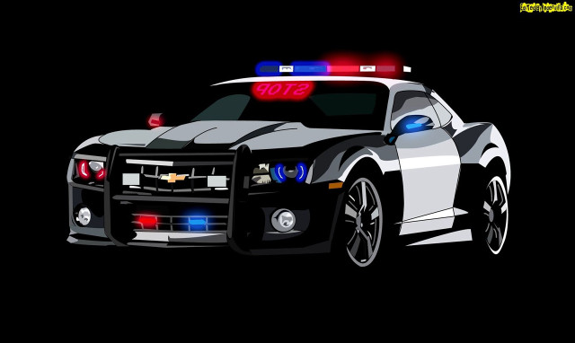 Police car stop light roof free wallpaper - medium preview image