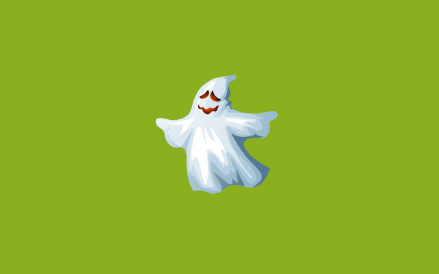 Ghost red eyes green background free wallpaper - medium preview image
