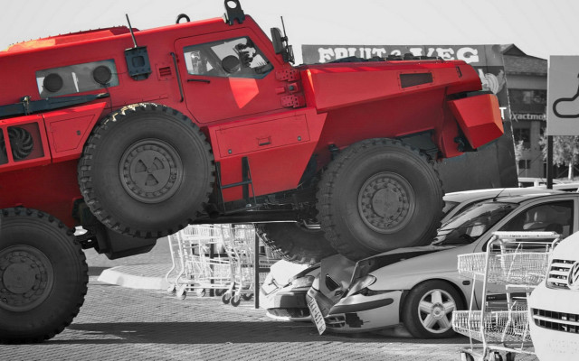 Red truck military automotive clock free wallpaper - medium preview image