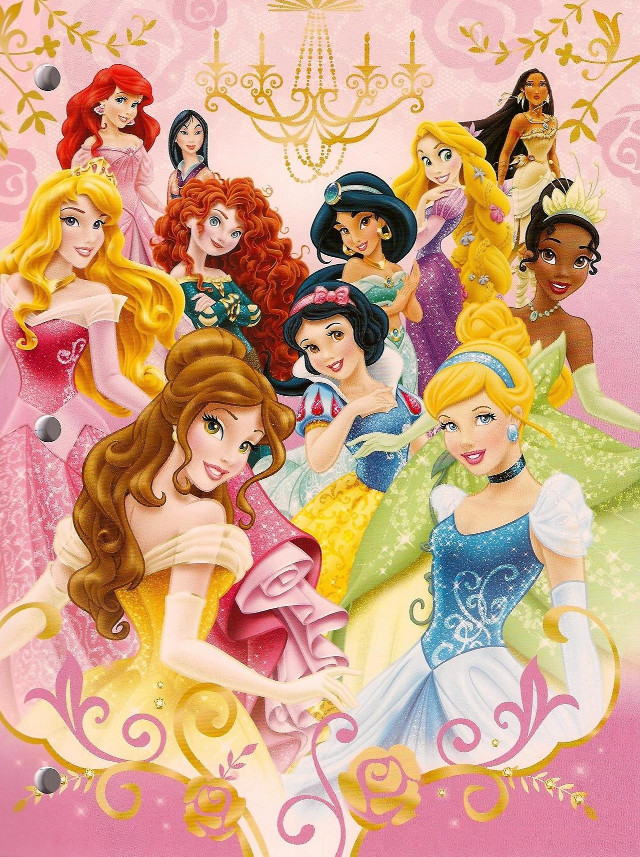 Princesses pink background chandelier ceiling free wallpaper - medium preview image