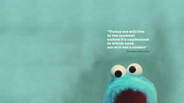 Blue stuffed animal quote today free wallpaper - medium preview image