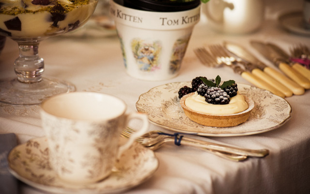 Table cup saucer dessert teacup free wallpaper - medium preview image