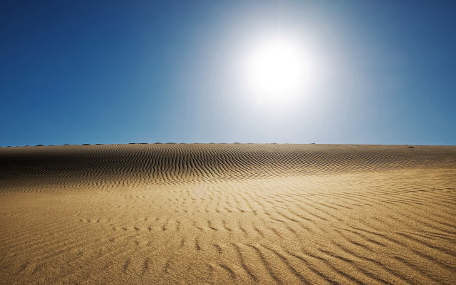 Sun desert matte painting moon free wallpaper - medium preview image