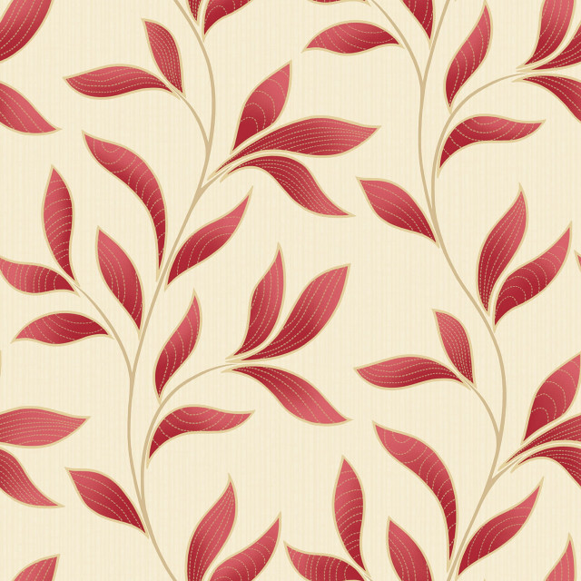 Red beige leaves artsandcrafts digital free wallpaper - medium preview image