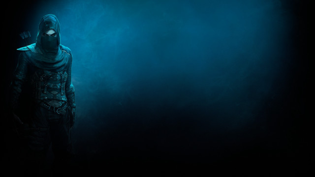 Hooded man dark knife glowing free wallpaper - medium preview image