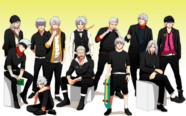 Group boys skateboard formal white free wallpaper - medium preview image