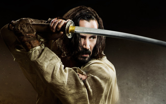 Man sword holding neo figurative free wallpaper - medium preview image