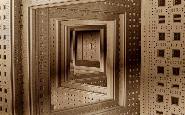 Square room square door pattern free wallpaper - medium preview image