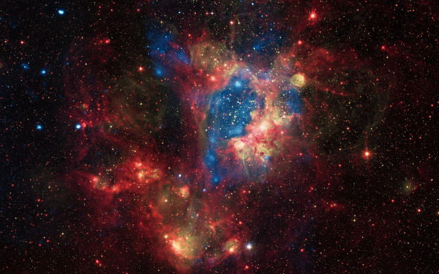 Star cluster space astronomy festival free wallpaper - medium preview image