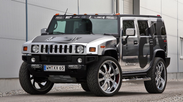 Silver hummer truck digital rendering free wallpaper - medium preview image