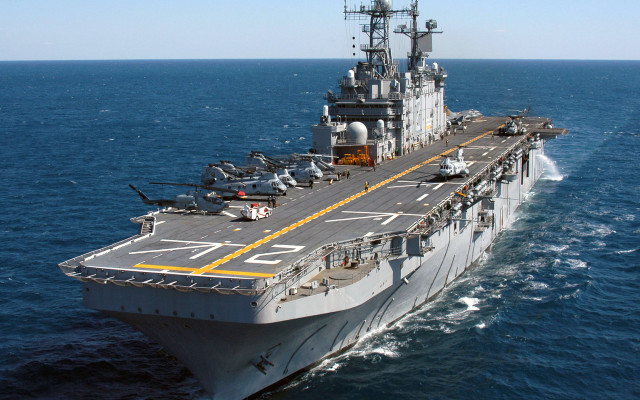 Large ship ocean military planet free wallpaper - medium preview image