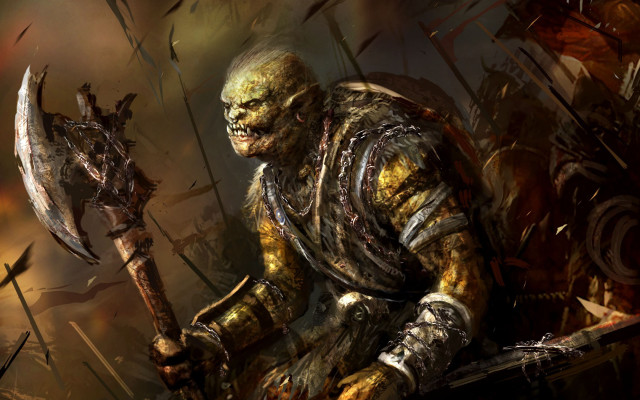 Man axe field fantasy armor free wallpaper - medium preview image