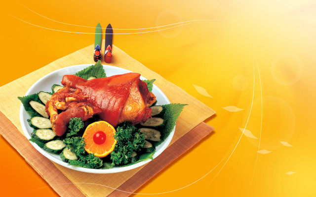 Plate turkey vegetables food photography free wallpaper - medium preview image