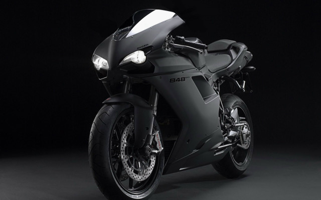 Black motorcycle dark room white free wallpaper - medium preview image
