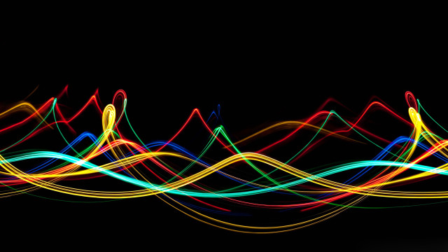Light painting abstract black background free wallpaper - medium preview image