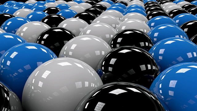 Black white balls blue tops free wallpaper - medium preview image