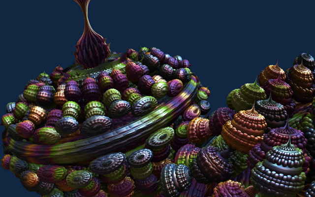 Colorful balls pyramid wooden spoon free wallpaper - medium preview image