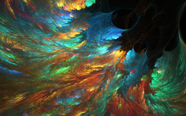 Colorful abstract fire ocean sunset free wallpaper - medium preview image