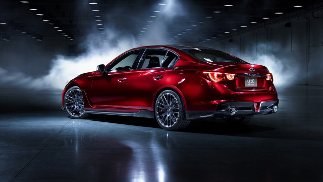 Red car dark room smoke free wallpaper - medium preview image