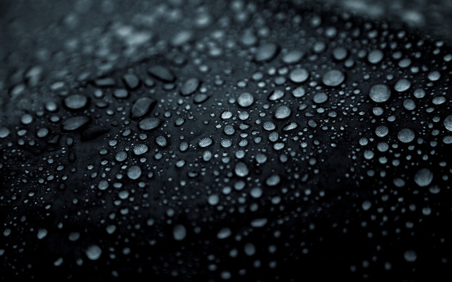 Black water droplets macro photography free wallpaper - medium preview image