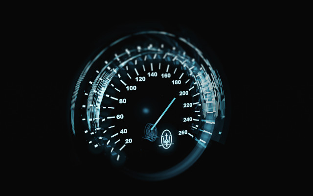 Speedometer dark background white light free wallpaper - medium preview image