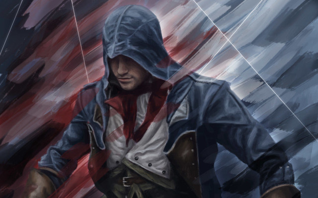 Man hooded jacket knife red free wallpaper - medium preview image