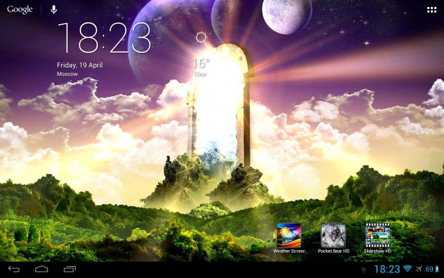 Clock wall sky clouds tower free wallpaper - medium preview image