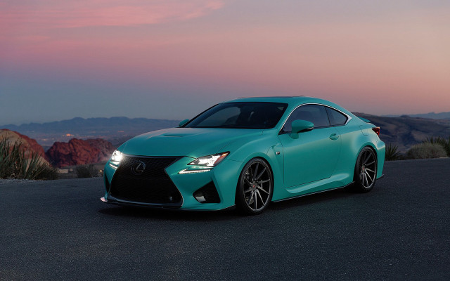 Blue car mountains sunset 3d free wallpaper for desktop - medium preview image