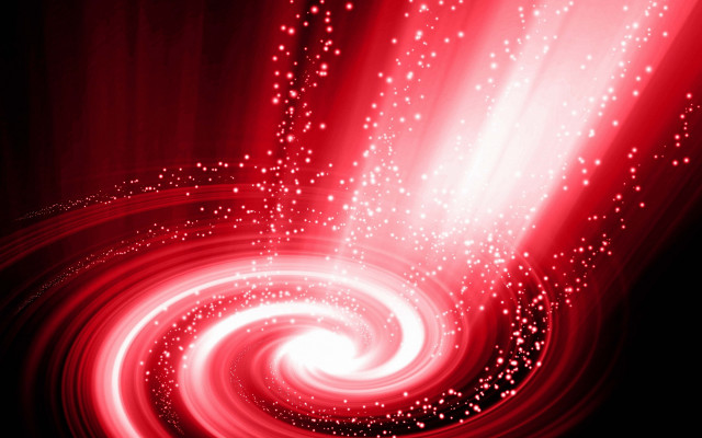 Red swirl white stars black free wallpaper - medium preview image