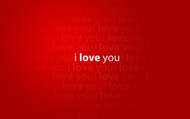 Red background i love you #2 free wallpaper - medium preview image