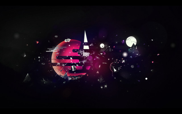 Dark starry moon planet constellation free wallpaper - medium preview image