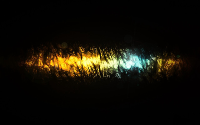 Blurry field night bright light free wallpaper - medium preview image
