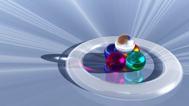 Colorful object white plate blue free wallpaper - medium preview image