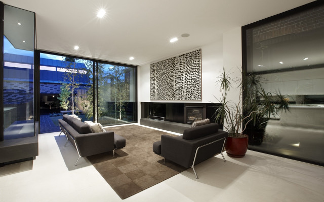 Living room couch fireplace window free wallpaper - medium preview image