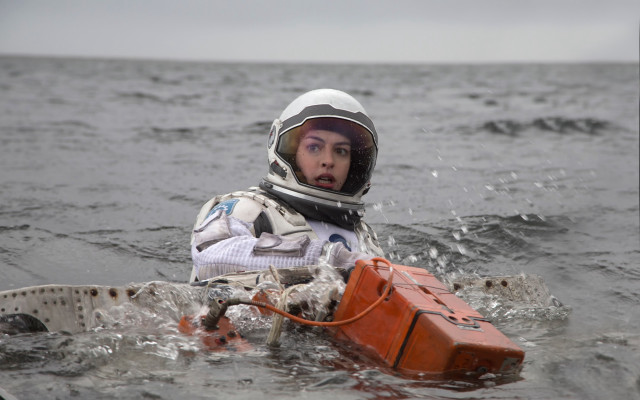 Space astronaut water beach planet free wallpaper - medium preview image
