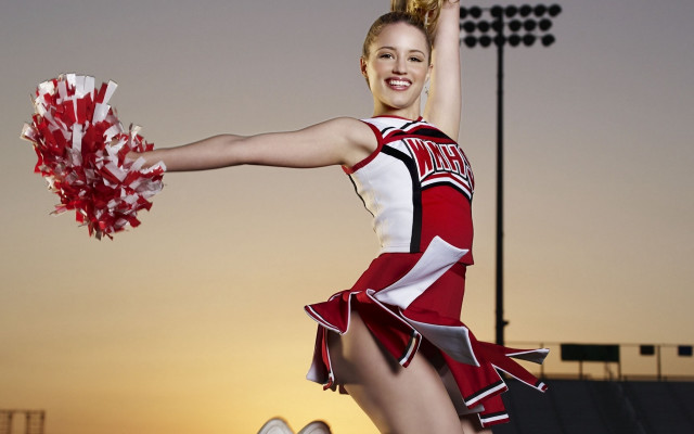 Cheerleader dusk pom poms poster free wallpaper - medium preview image